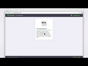 Lexmark Print Management—Using the cloud web portal