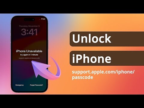 [6 Ways] How to Unlock iPhone support.apple.com/iphone/passcode If forgot | iOS 17