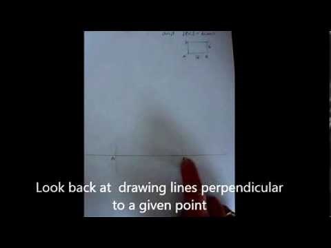 Constructing a rectangle using a compass and ruler