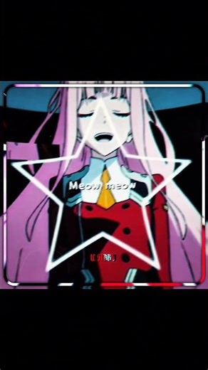 Zero Two But As A Cat? 😳🐾 | anime #zerotwo #edit