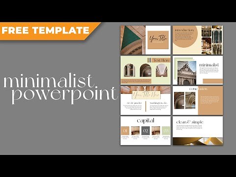 How to Make Minimalist PowerPoint Design [ FREE TEMPLATE ]