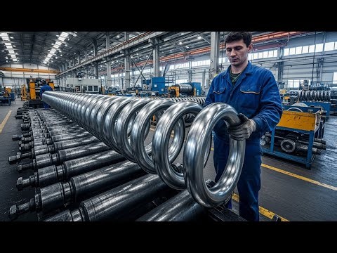 How Giant Industrial Springs Are Really Made – Inside a Heavy Duty Spring Factory