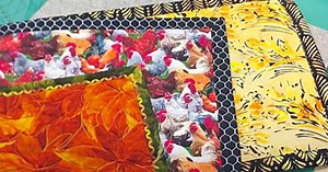 DIY Adjustable Self-Binding Quilted Placemat Tutorial