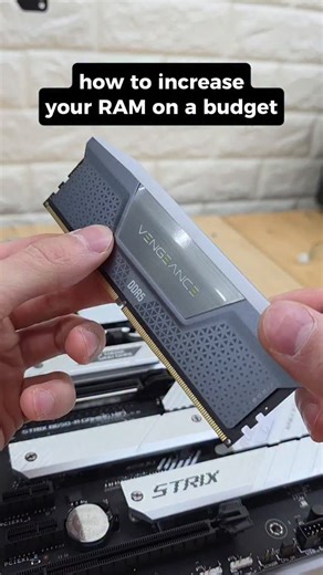 mryeester on Instagram: "How to increase your RAM on a budget. With memory prices out of control, this is the surefire way to 'heighten' your RAM (literally) #pc #pctips #pcbuilding #mryeester"