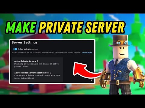 How To Enable Private Servers On Your Own Roblox Game - Full Guide