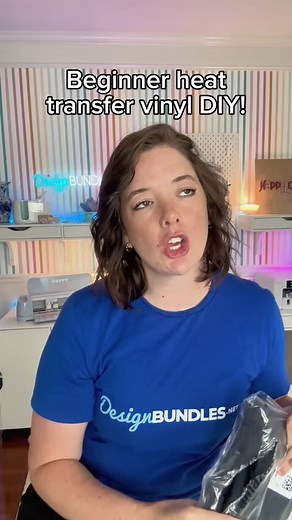 13K views · 86 reactions | ✨ Beginner Heat Transfer Vinyl DIY!  Get started with this easy project and learn the basics of HTV. Perfect for newbies looking to create custom designs with confidence. Let's craft something amazing! ✂️ #DesignBundles #HTVDIY #BeginnerCrafter #CraftingTips #HeatTransferVinyl #DIYProjects #CreativeJourney | Design Bundles | Facebook