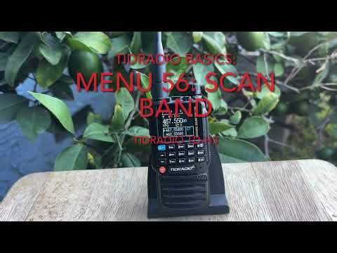 Fix Slow Scanning On Your Radio Now! Menu 56: Scan Band on the #Tidradio #TDH3