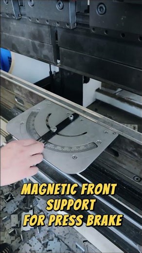 Magnetic Front Support for Press Brake #shorts