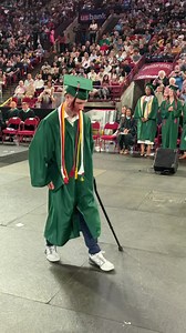 8.2K views · 948 reactions | Noble Haskell, a quadriplegic WALKED to receive his diploma today! He broke his neck in a car accident in June of 2021. He was a cross country athlete and is determined to run again. His Smoky Hill HS community voted him the outstanding student of the year! ‍ Congratulations Noble for your dedication to academics and recovery!  | Cherry Creek Schools | Facebook