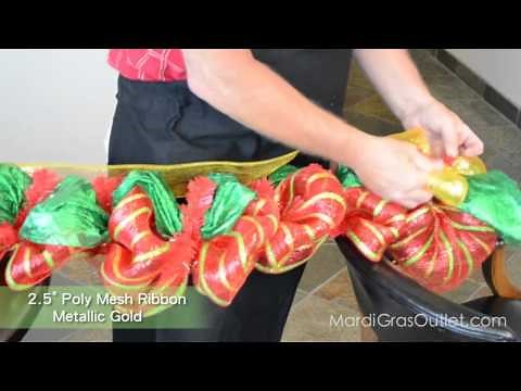 How to Make a Garland with Deco Mesh
