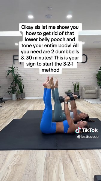 Lower Ab Workout: Tone Lower Belly Pooch with Dumbbells