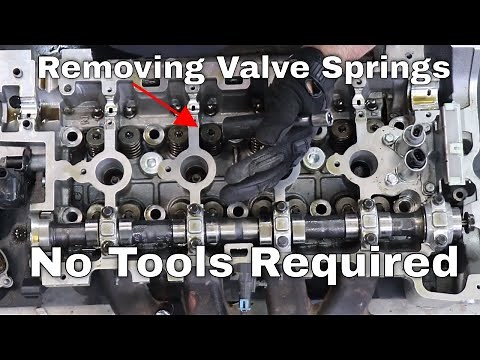Removing Valve Springs Without Any Special Tools - No Machine Shop Needed - Fix Bent Valves