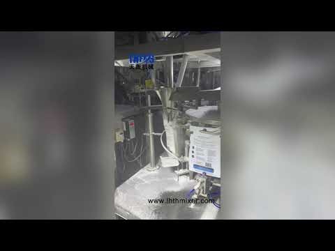 Milk coffee powder doybag packing machine with auto spoon dispenser