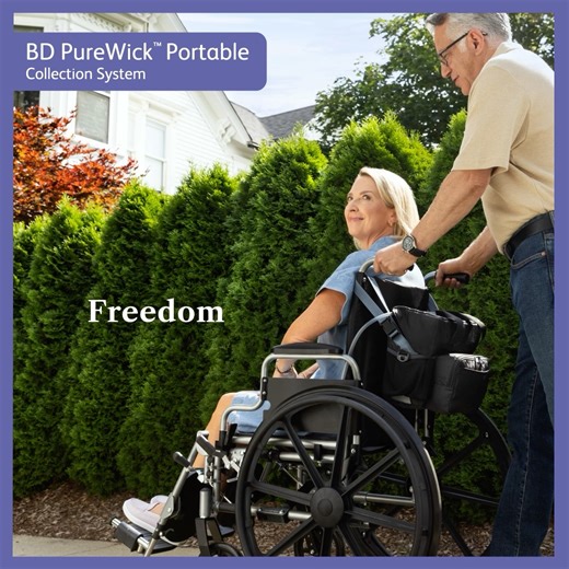 It’s time to live differently. Find the flexibility to manage your urinary incontinence around and outside your home with the PureWick™ Portable Collection System for Women. Learn more at https://www.purewickathome.com/purewick-portable-system.html. #PureWickAtHome #BetterWithPureWick **The PureWick Portable Collection System is designed to be used on wheelchairs with hand grips or a push bar utilizing the Carry Bag. PureWick™ Portable Collection System Indications: To be used with PureWick™ Ext