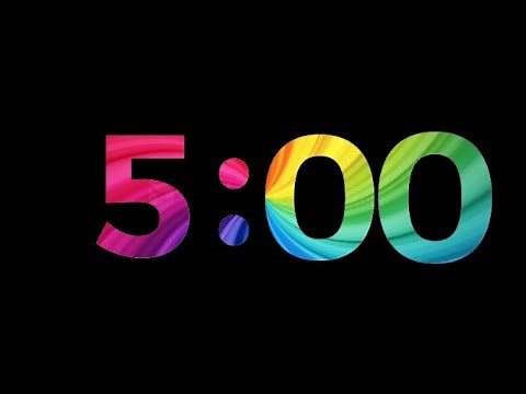 5 Minute Timer in Color Swirl