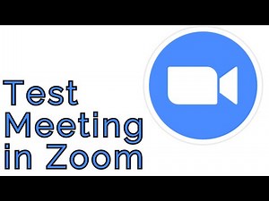 How to Start a Test Meeting in Zoom - How to Test Video and Audio in Zoom