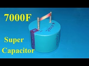 How To Make 7000F Ultra capacitor , DIY Homemade super capacitor from Aluminum foil