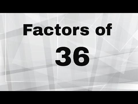 Factors of 36