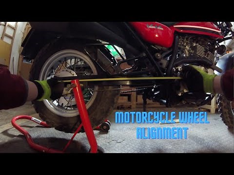 Motorcycle wheel alignment