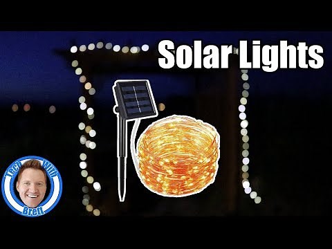 100 Solar Powered LED String Lights Review