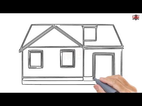 How to Draw a House Step by Step Easy for Beginners/Kids – Simple Houses Drawing Tutorial