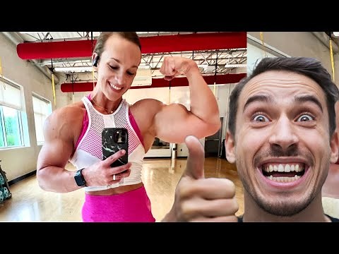 Beautiful Muscle Girl Flexing Muscle - FBB Blakelee ortega Biceps training