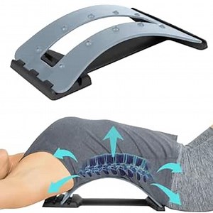 Vive Back Stretcher - Back Cracker Device - 4 Posture Corrector Cracker Board for Neck, Upper Lower Lumbar Pain Relief, Herniated Disc, Spinal Stenosis - Orthopedic Low Spine Straightener Extension