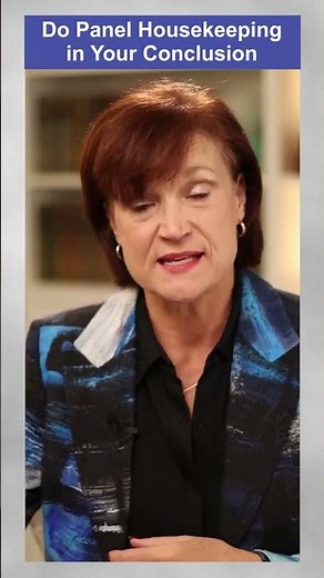 How To Close A Panel Discussion: Housekeeping powerfulpanels.com