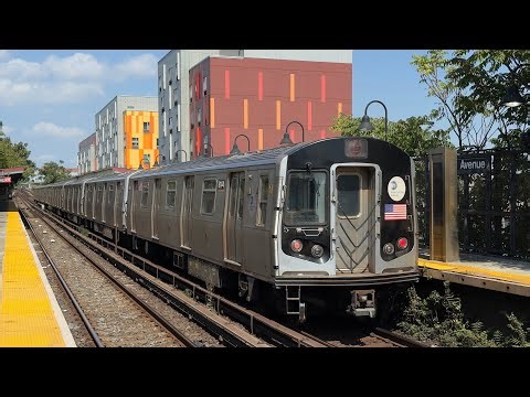 R143 & R160A L Train Action at New Lots Avenue