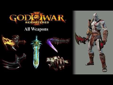 【God of War 3 Remastered】All Weapons | Moveset Showcase