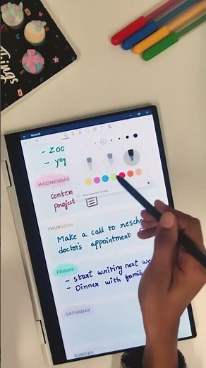 Noteshelf’s weekly planner template for Windows devices!