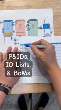 P&IDs, IO Lists and BoMs in Industrial Electrical Control panel design #plc #automation #engineering