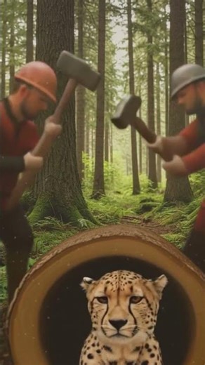 “Hidden Predator in the Forest Log”