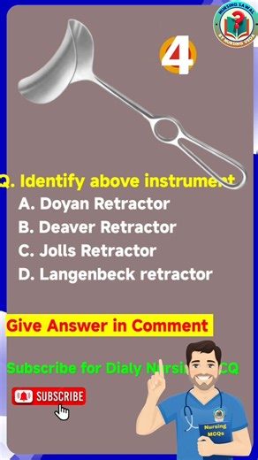 OBG Instrument MCQ 🔥 | Image Based Question | NORCET 10 | Nursing Exam #shorts