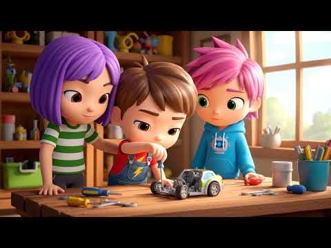 🛠️ PM Kids Lab: Kendall Fixes a Toy Car! | Learning Problem Solving Together