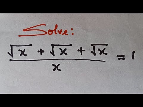 How To Solve Tricky Radical Equations! Improve Your Math Grades - SAT Math