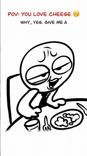 Cheese? 😏 (Animation Meme) Anim: ​⁠‪@smosh‬ Anim: RedFlowerCrown #shorts