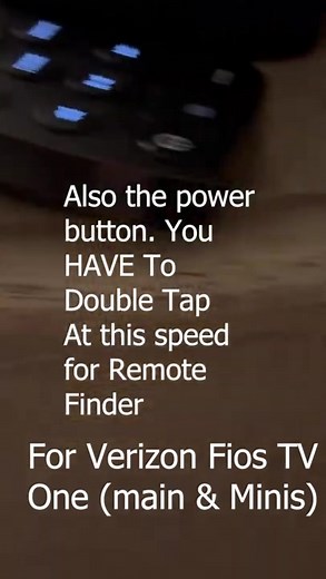 Verizon Fios Remote Finder Soundbar control