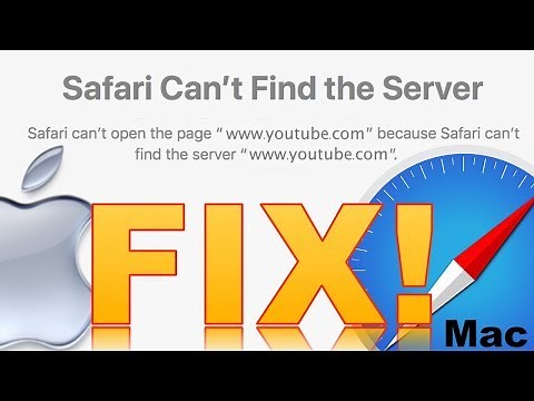 Fix "Safari Can't Find The Server" MAC
