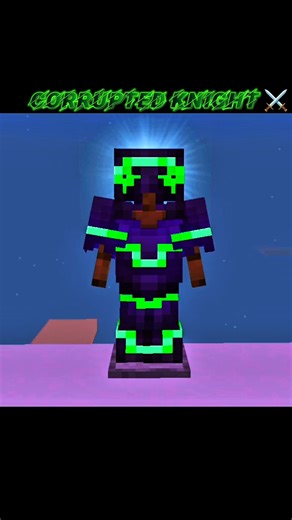 Corrupted Knight ⚔️ Minecraft_Armor_Trim_Combination #minecraft