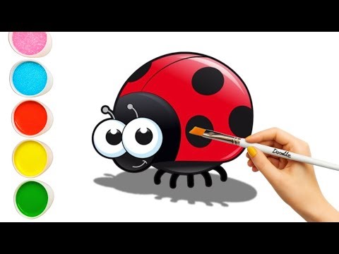 How to Draw a Cute Ladybug 🐞 | Easy Step by Step Drawing for Kids