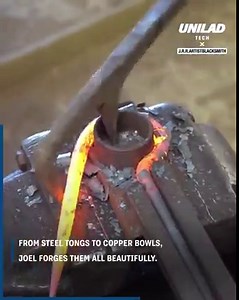 The process of forging metal by hand is fascinating to watch!👨‍🔧😎 | GOODLAD