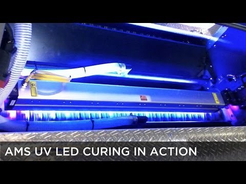 AMS LED UV Curing in Action for Printing