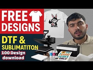 Free T-Shirt 👕 Designs for Sublimation & DTF | Complete T-Shirt Printing Setup & Usage Guide
