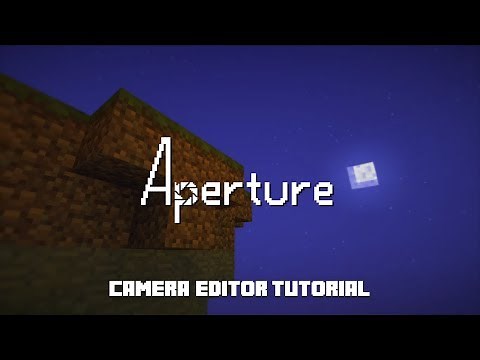 Camera Editor Tutorial – Aperture 1.0