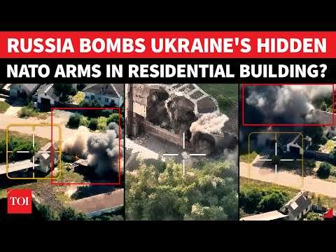 ON CAM: Russia Bombs NATO Weapons Hideout In Ukraine, Troops Killed Inside?