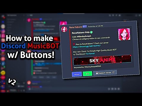 How to make Advance Discord Music Bot with Buttons | Replit & Alive 24/7 | Supreme