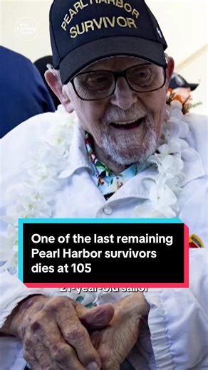 World War II veteran Ike Schab, one of the last remaining survivors of Pearl Harbor, has died. He was 105. #pearlharbor #wwii #veteran