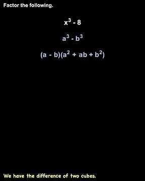 Difference of Two Cubes | MathHelp.com