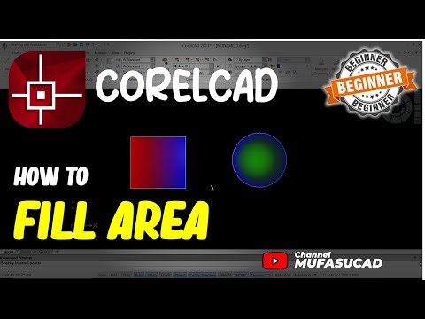 CorelCAD How To Fill Area